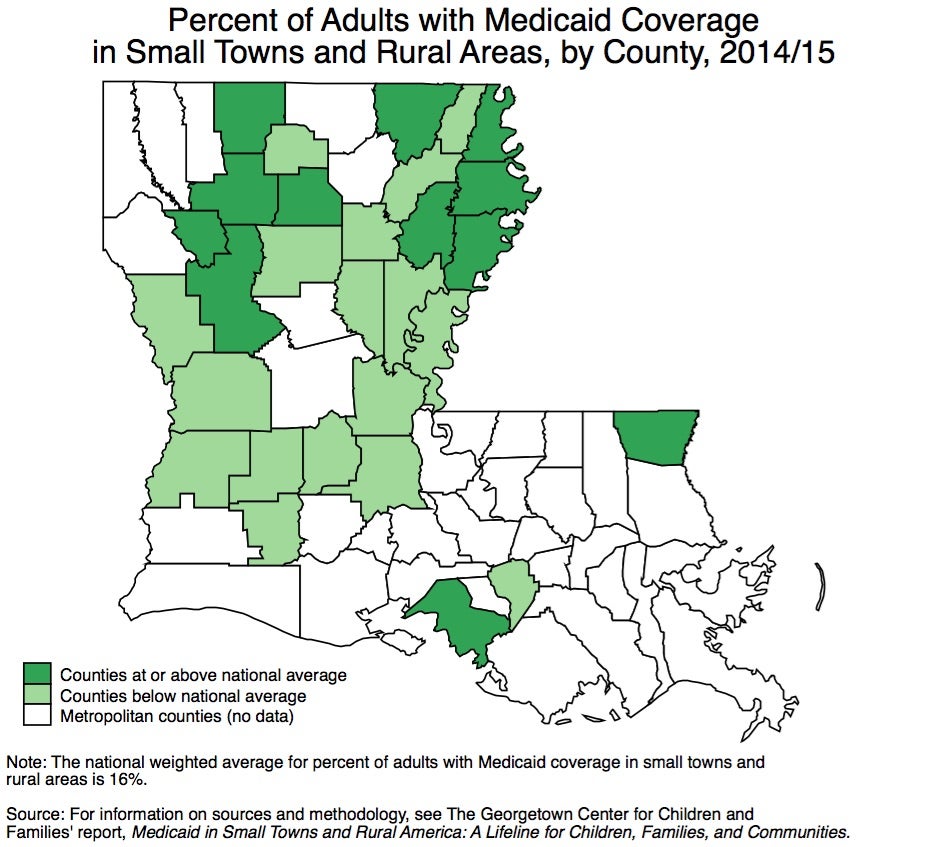 State Data on Adult Health Coverage in Small Towns and Rural Areas – Center For Children and ...